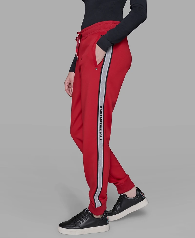 Karl Lagerfeld Paris Women's Logo Tape Jogger