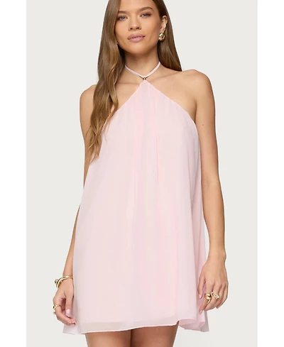 Edikted Women's Emeline Backless Halter Mini Dress