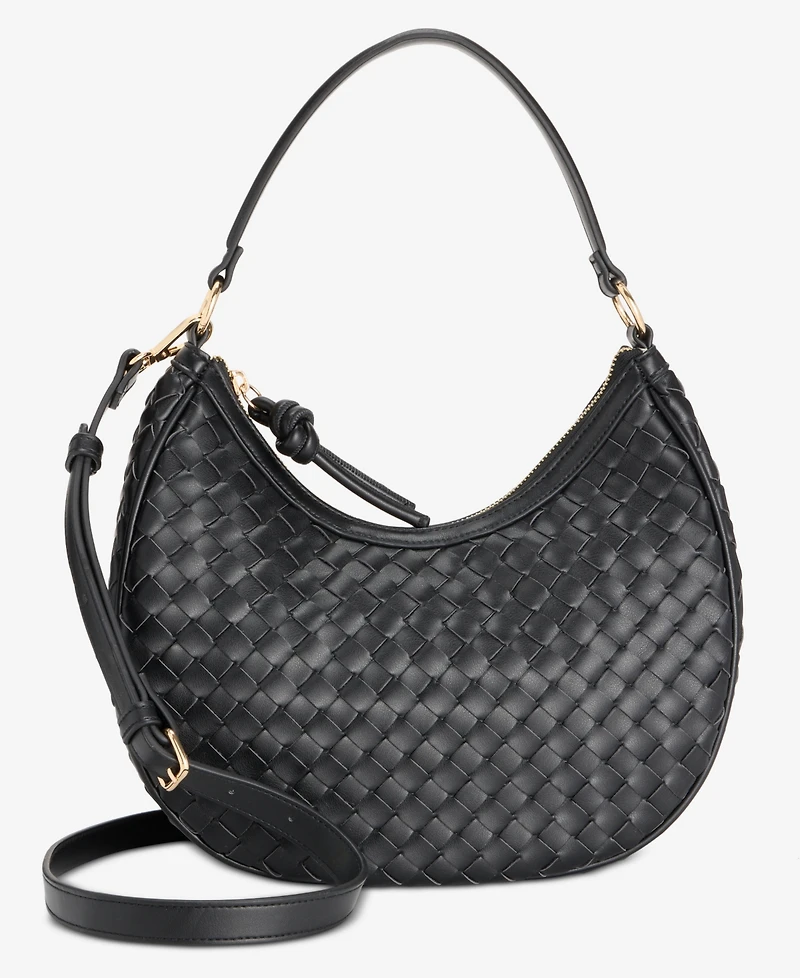 On 34th Woven Crossbody Hobo, Exclusively at Macy's
