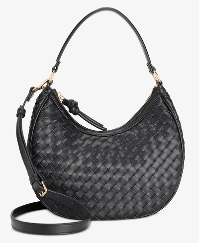 On 34th Woven Crossbody Hobo, Exclusively at Macy's