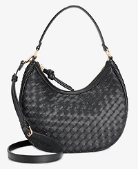 On 34th Woven Crossbody Hobo, Exclusively at Macy's