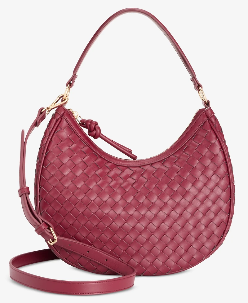 On 34th Woven Crossbody Hobo, Exclusively at Macy's