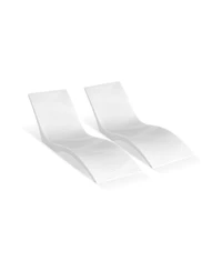 Slickblue Set of 2 In-Pool Lounge Chairs Chaise Loungers for Sun Shelf and Pool Relaxation