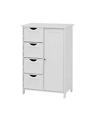 Casainc Bathroom Floor Cabinet with Adjustable Shelf and Drawers