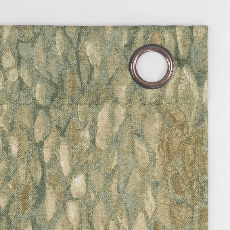 No. 918 Halle Abstract Geometric Semi-Sheer Grommet Curtain Panel