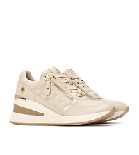 Women's Wedge Lace-Up Sneakers By Xti