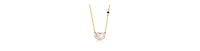 GiGiGirl 14K Gold Plated with Mother Of Pearl & Red Cubic Zirconia Heart Necklace