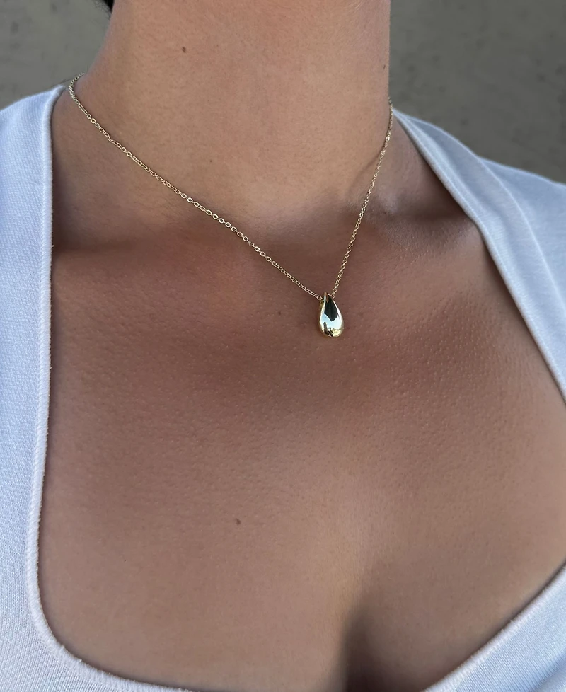 Adornia Gold Teardrop Necklace
