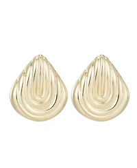 Adornia Gold Deco Stud Earrings