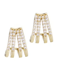 Adornia Gold Cubic Zirconia Ear Wrap Huggie Earrings