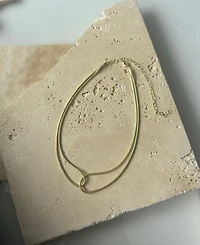 Adornia Gold Plated Interlocking Rope Chain Necklace
