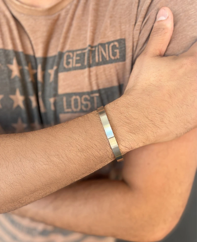 Adornia Men's Tarnish Resistant Stainless Steel Cuff