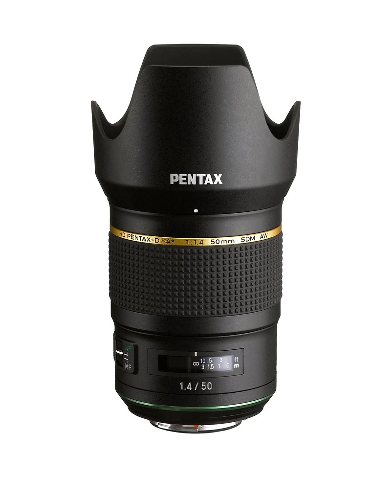 Pentax Hd Pentax-d Fa 50mm F1.4 Sdm Aw Single-Focus Lens, Black