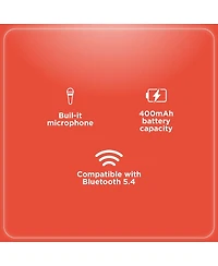 RadioShack Bluetooth 5.4 Over The Head Headphones With On-Ear Controls and 400 Mah Rechargeable Battery 3304403 Black
