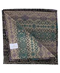 Trafalgar Men's The Spellbound Brocade Novelty Silk 12x12 Pocket Square
