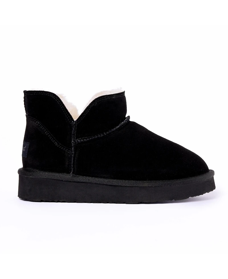 Minnetonka Women's Mavie Suede Slipper Ankle Booties