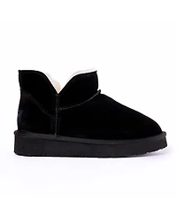 Minnetonka Women's Mavie Suede Slipper Ankle Booties