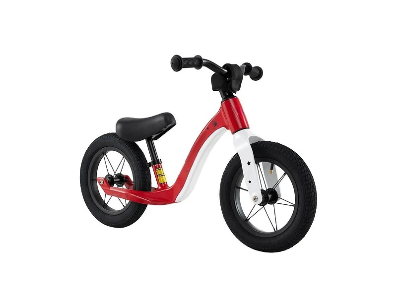 12-Inch Balance Bike with Adjustable Seat & Rotatable Handlebar – Red