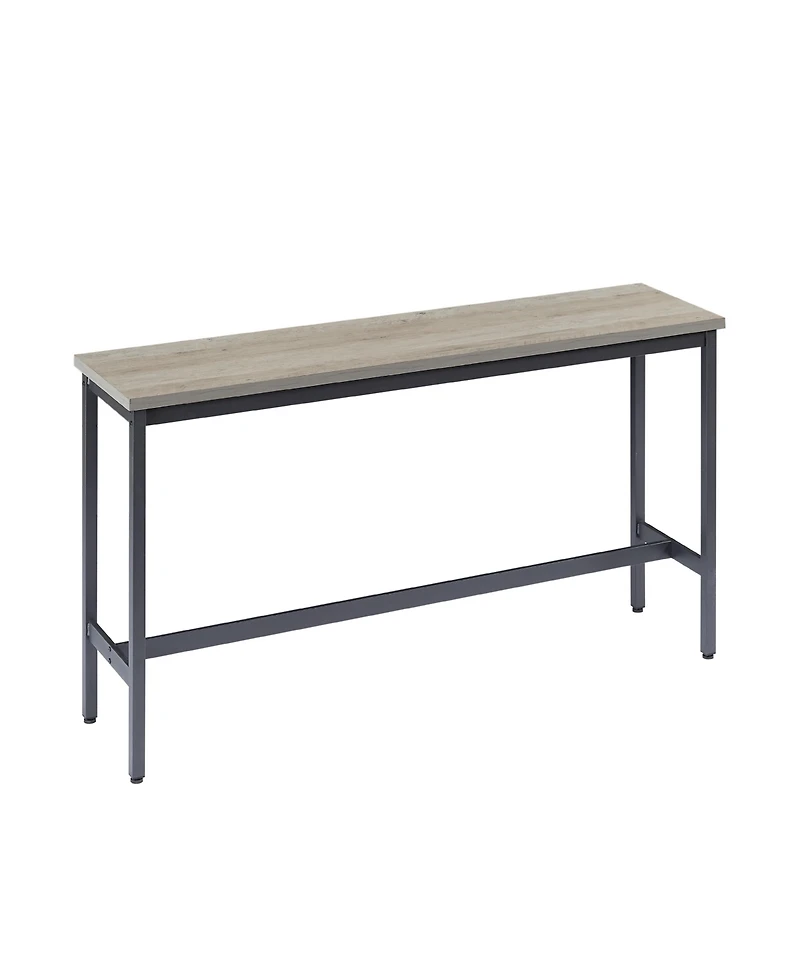 Casainc Long Bar Table Set with 3 Upholstered Stools for Kitchen, Dining or Banquet Hall