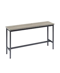 Casainc Long Bar Table Set with 3 Upholstered Stools for Kitchen, Dining or Banquet Hall