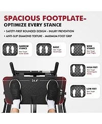 Mikolo Leg Press Hack Squat Machine Combo, Leg Press Machines for Home Gym with Linear Bearing, Hack Squat Machine with Rear and Front Band Pegs, Leg