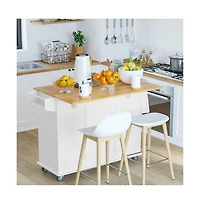 Slickblue Wooden Kitchen Storage Cabinet with Adjustable Shelves for Pantry and Dining Room Use