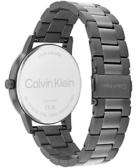 Calvin Klein Men's Ionic Plated Gray Steel Bracelet Watch, 41mm