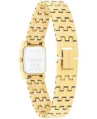 Calvin Klein Women's Poise Gold Tone Stainless Steel Bracelet Watch, 16mm