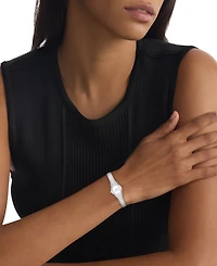 Calvin Klein Women's Contemporary Silver Tone Stainless Steel Mesh Bracelet Watch, 18mm