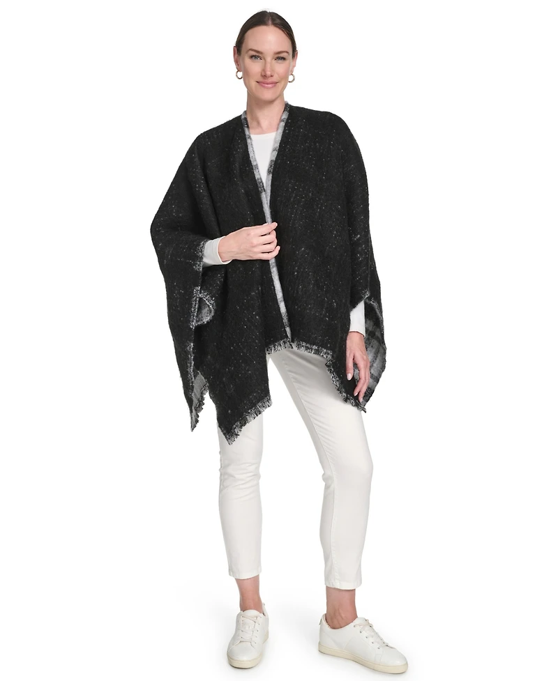 Calvin Klein Double Face Plaid Shawl