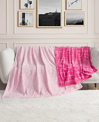 Juicy Couture Plush Glam 2-Pc. Throw Set