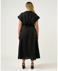 Estelle Plus Arden Contrast Stitch Dress