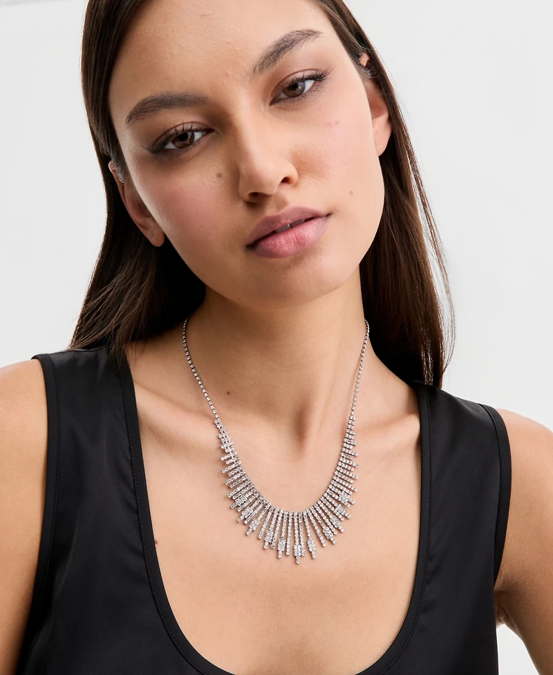 I.n.c. International Concepts Crystal Statement Necklace, 18" + 3" extender, Macy's Exclusive