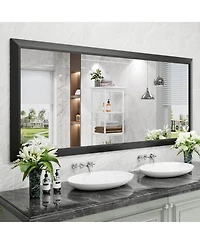 Amorho Bathroom Mirror, 72" x 32" Inch Thick Metal Framed Wall Mirrors for Over Sink, Bedroom, Living Room, Entryway, Rectangle Wall-Mounted Mirrors i