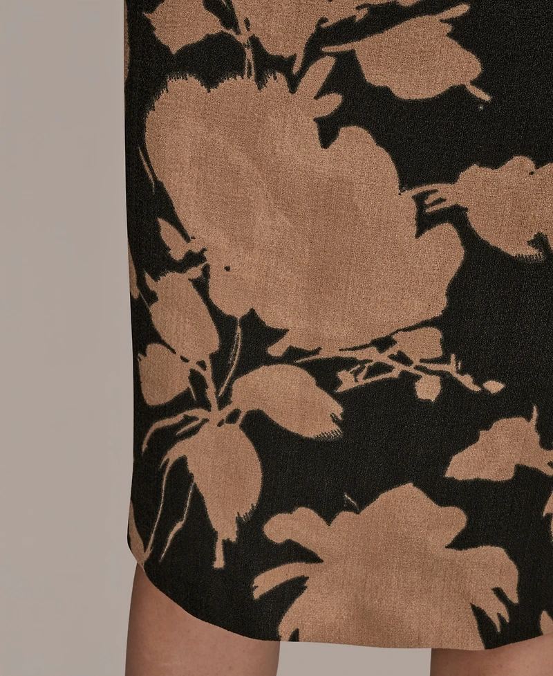 Donna Karan New York Women's Tweed Floral Sheath Dress