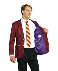 OppoSuits Men's Harry Potter Premium Halloween Costume - House Gryffindor Slim Fit Suit Includes Blazer, Pants and Tie