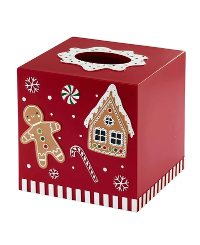 Avanti Gingerbread Man Resin Tissue Cover
