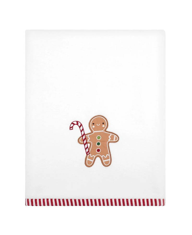 Avanti Gingerbread Man Cotton Bath Towel Set, 52" x 27"