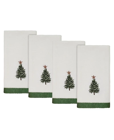 Avanti Trees Cotton 4-Pc. Fingertip Towel Set, 18" x 11"