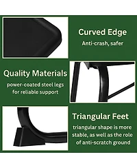 2-Pack Folding Tv Tray Table Set Mobile Laptop Desk with Adjustable Height & Angles