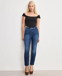 Good American Women's Dolly Joleans Cropped Corset Top