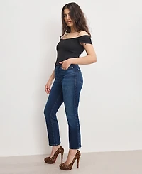 Good American Petite Dolly Jolean Mid Rise Jeans