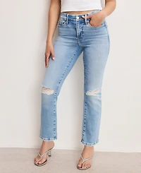Good American Petite Dolly Joleans Mid Rise Jeans
