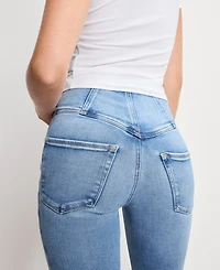 Good American Women's Dolly Joleans Corset Flare Jeans