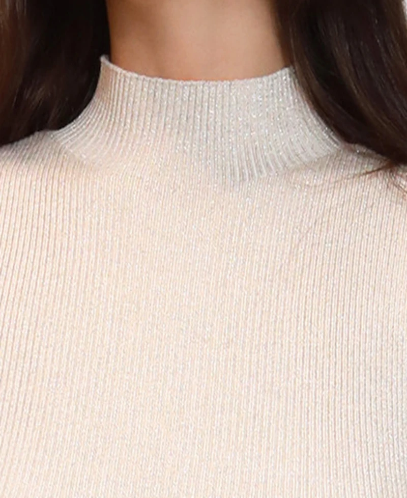 Dylan Ryan Juniors' Mock Neck Sweater Midi Dress