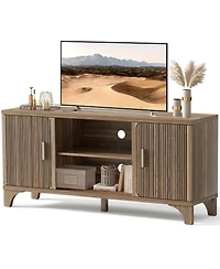 58-Inch Modern Tv Stand Mid-Century Entertainment Center with Storage for 55"/65" TVs