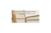gaomon 3 Piece Patio Bistro Set, Outdoor Wicker Conversation Set with Round Glass Top Coffee Table and Cushioned Chair, All-Weather Rattan Patio Furni