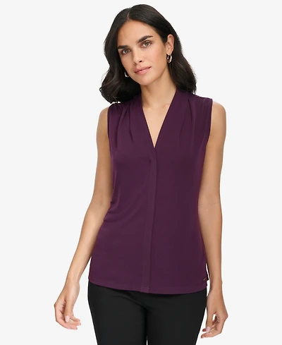 Calvin Klein Women's V-Neck Cami Sleeveless Top