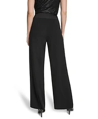 Calvin Klein Women's Whitney Mid-Rise Wide-Leg Pants
