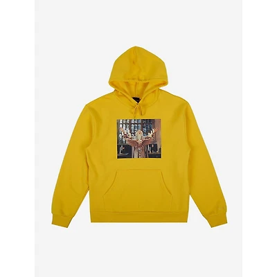 Harry Potter Dumbledore Long Sleeve Yellow Adult Hooded Sweatshirt-Medium